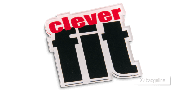 Logo-Sticker LaserContur | Sticker individuelles Format Flaeche weiss